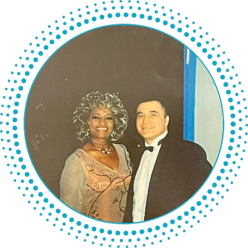 Rafael Rabay y Celia cruz